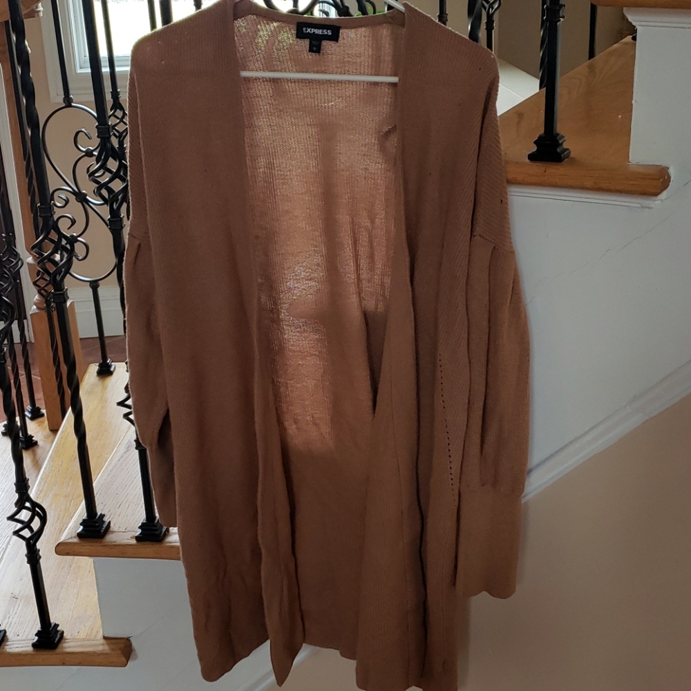 Brown large cardigan